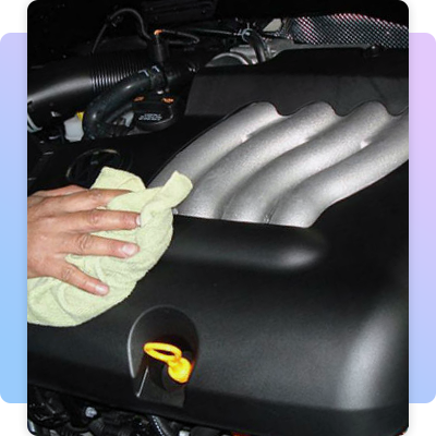 Cleaning of an engine your car